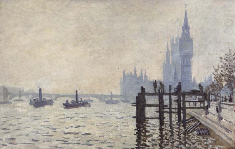 The Thames Below Westminster, Claude Monet